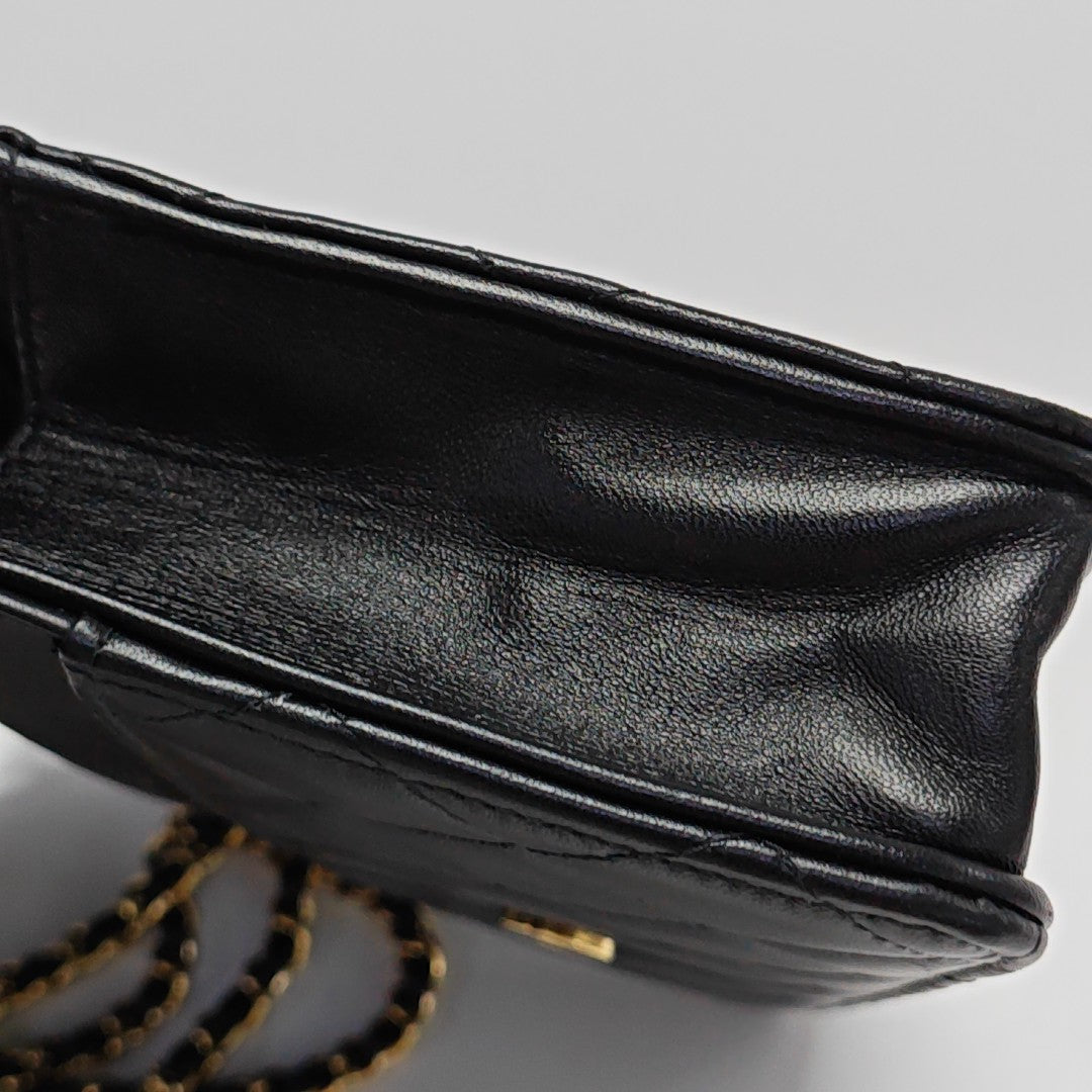 WOC Mini Lambskin Black