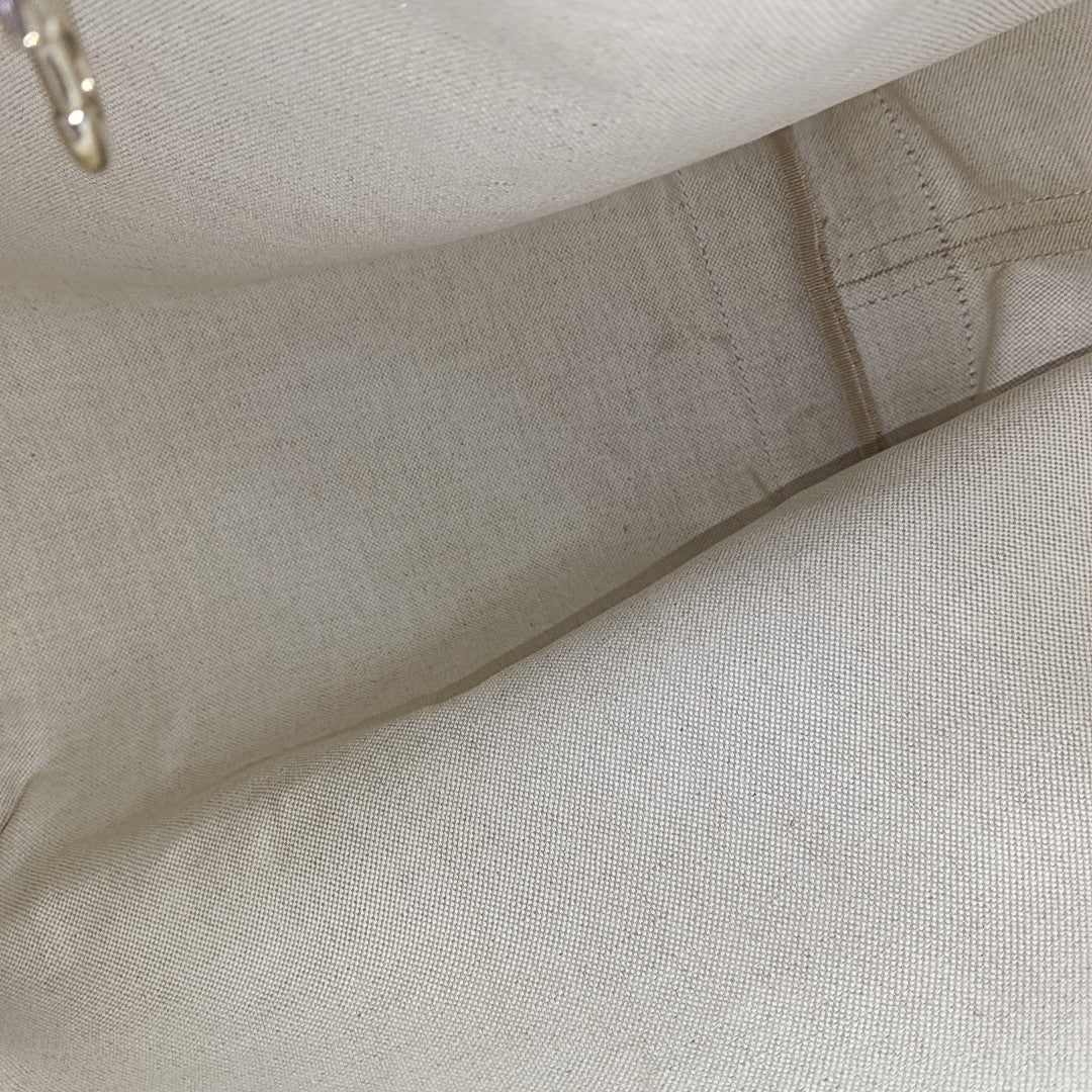 Monogram Canvas Tote Bag Beige