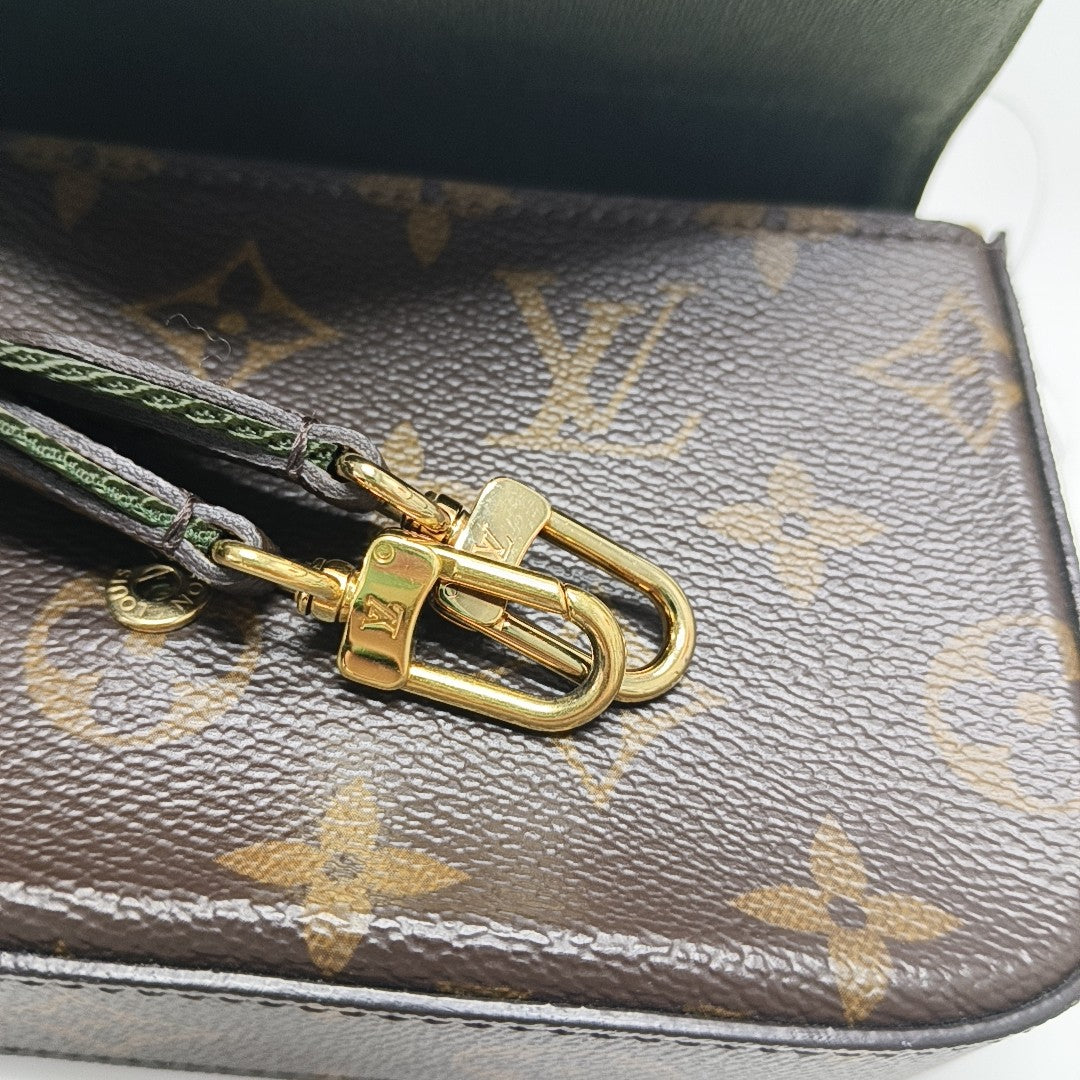 FÉLICIE Monogram Coated Canvas Brown