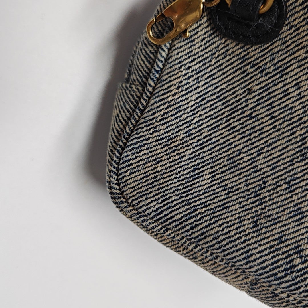 LOU Mini Chevron Canvas Blue