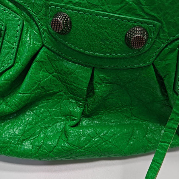 Le Cagole Mini Lambskin Green