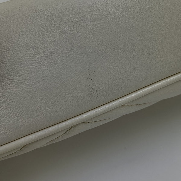 GG Marmont Small Quilted Calfskin White