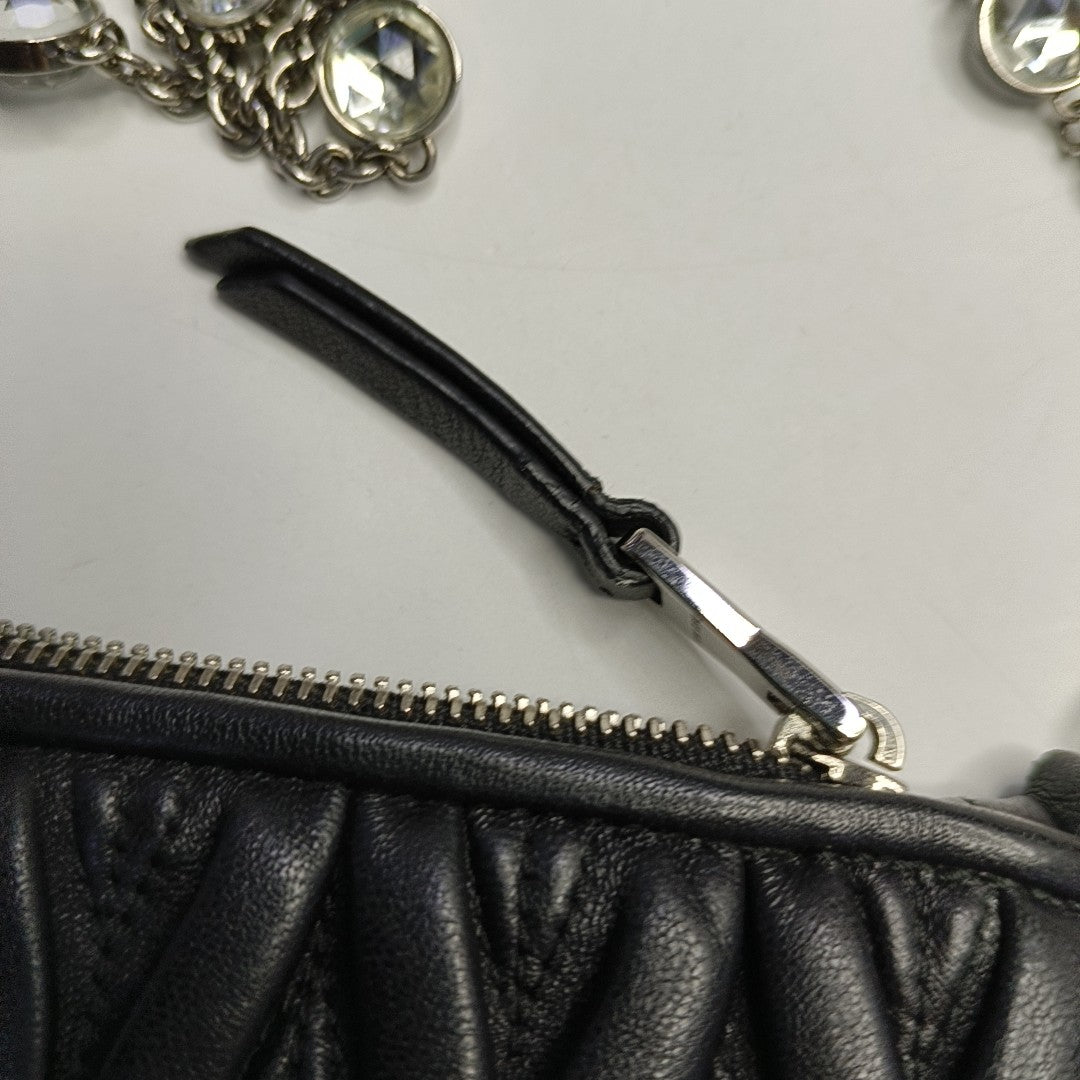 Matelassé Quilted Calfskin Black