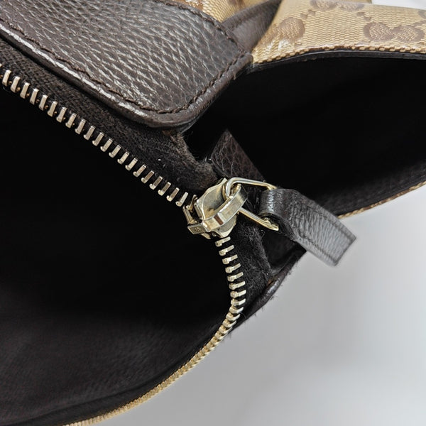 D Gold Monogram Coated Canvas Brown