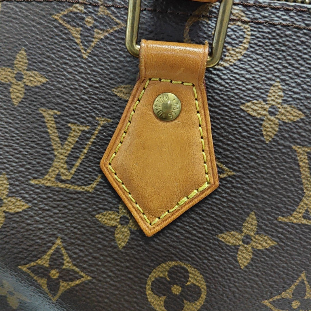SPEEDY 25 Monogram Coated Canvas Brown