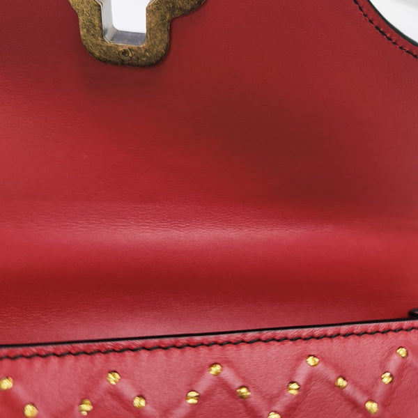 Calfskin Shoulder Bag Red