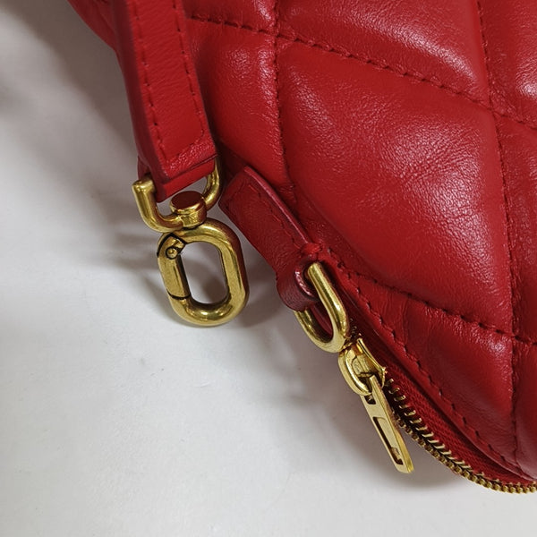 Touch Quilted Calfskin Red