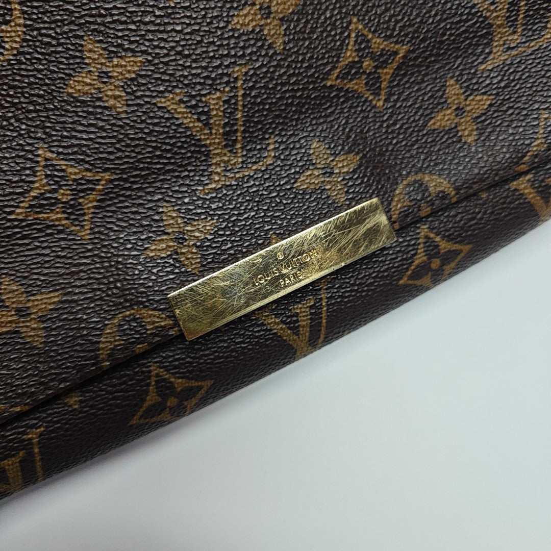 FAVORITE PM Monogram Coated Canvas Brown