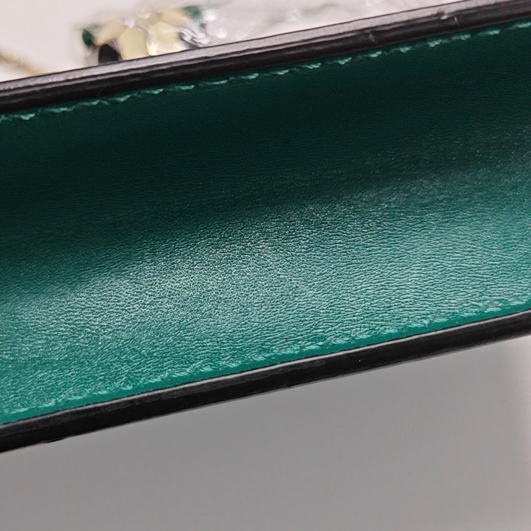 SERPENTI FOREVER Small Stingray Leather Green