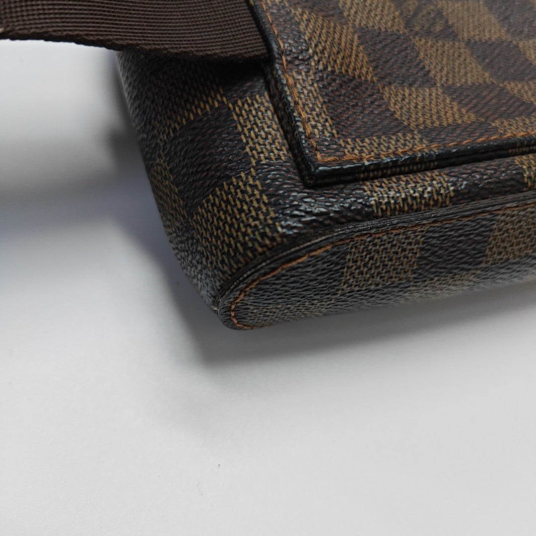 GÉRONIMOS Damier Ebene Coated Canvas Brown