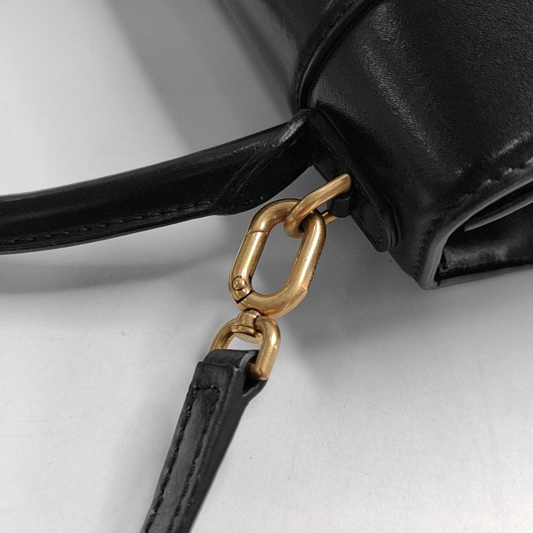 Hourglass S Calfskin Black