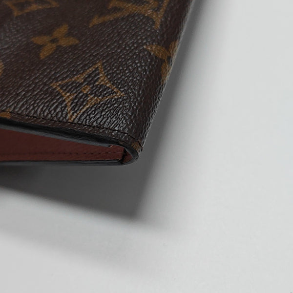 EMILIE Monogram Coated Canvas Brown Wallet