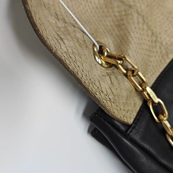 Leather Shoulder Bag Beige
