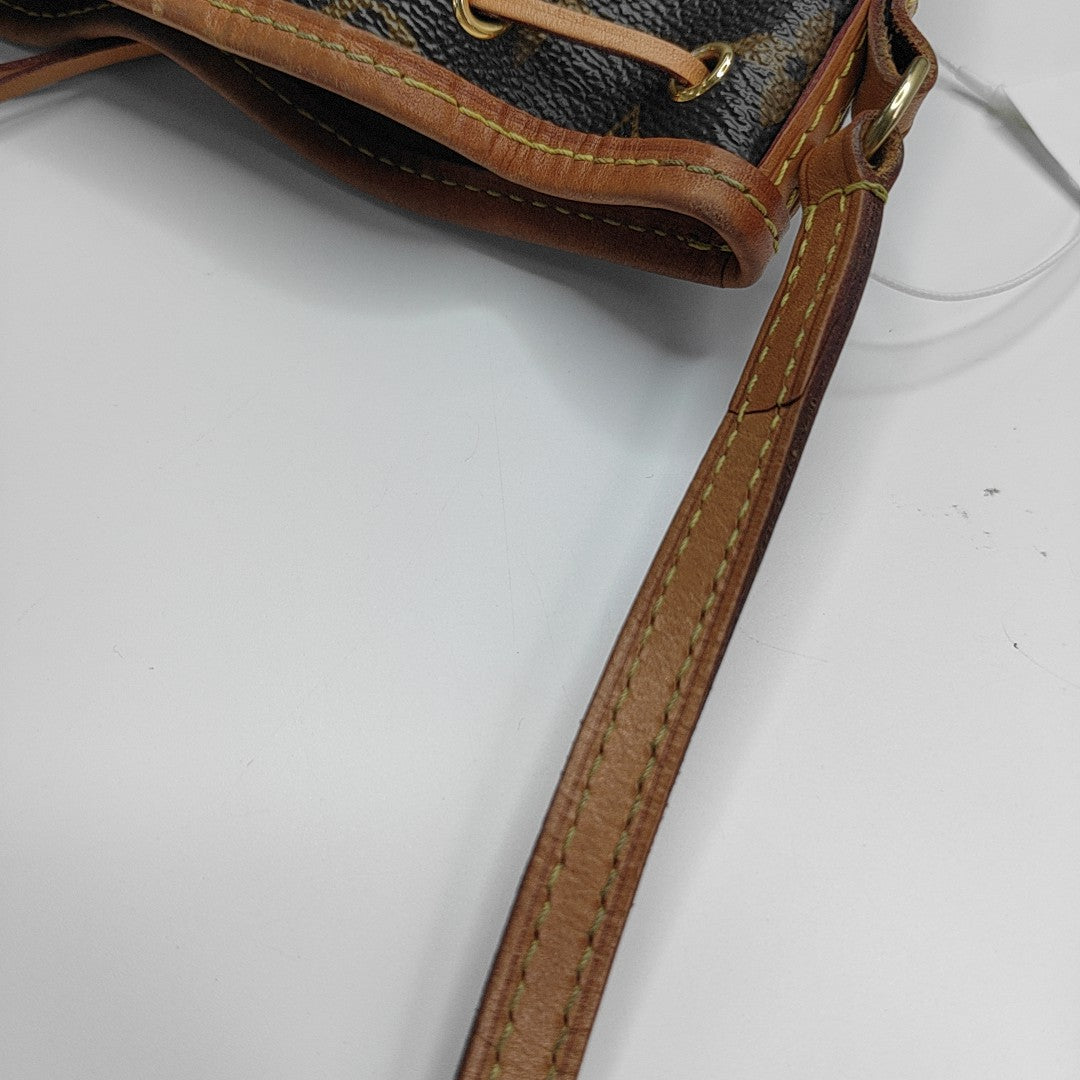 NÉONOÉ Nano Monogram Coated Canvas Brown