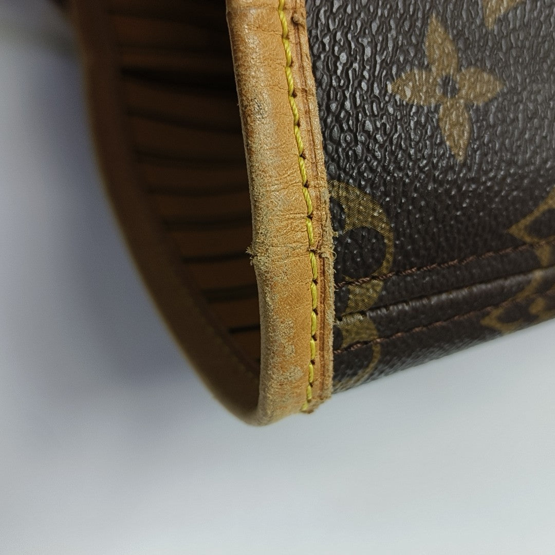 NEVERFULL GM Monogram Coated Canvas Brown