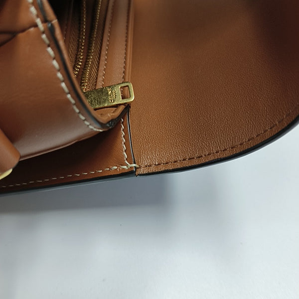 TRIOMPHE Small Coated Canvas Brown