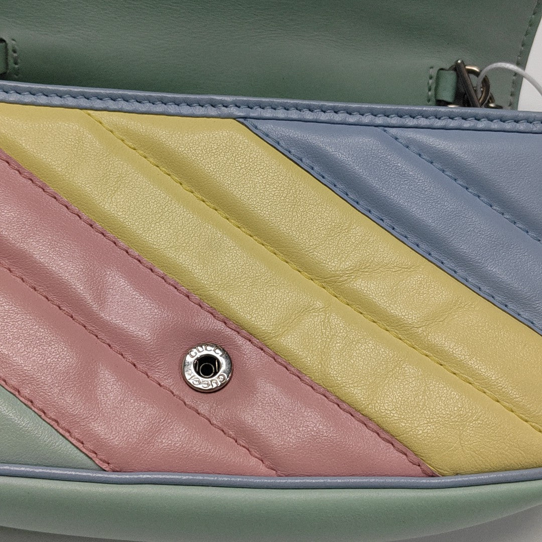 GG Marmont Mini Quilted Calfskin Multicolor