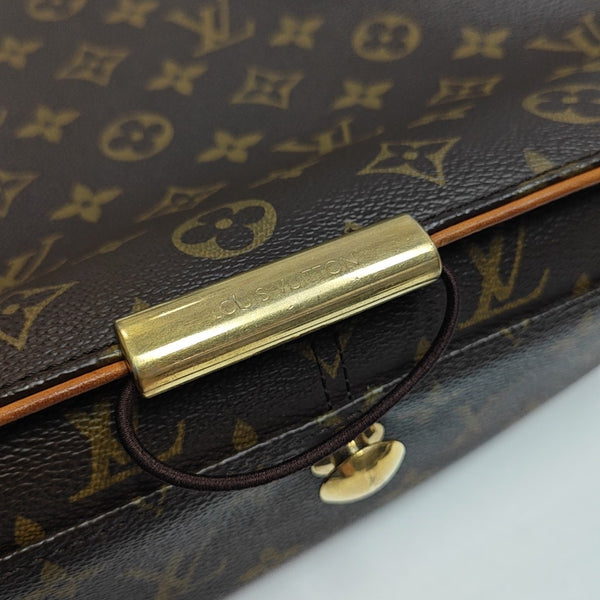 VALMY Monogram Coated Canvas Brown