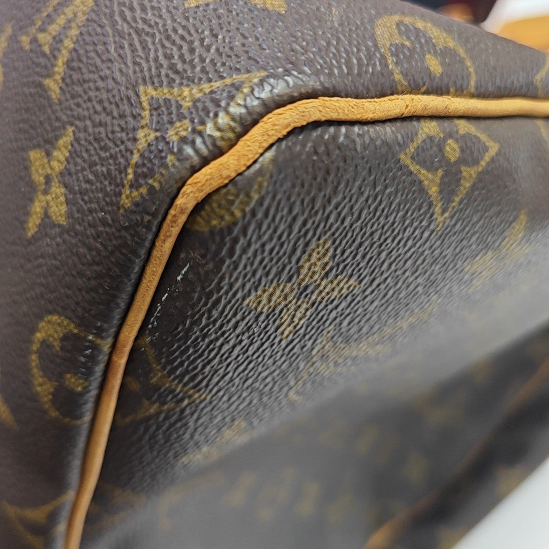 SAC SOUPLE 55 Monogram Coated Canvas Brown