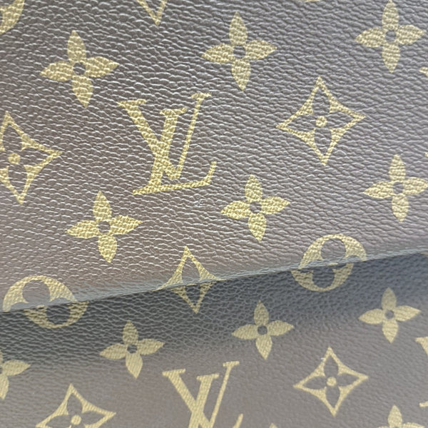 CLUNY MM Monogram Coated Canvas Brown