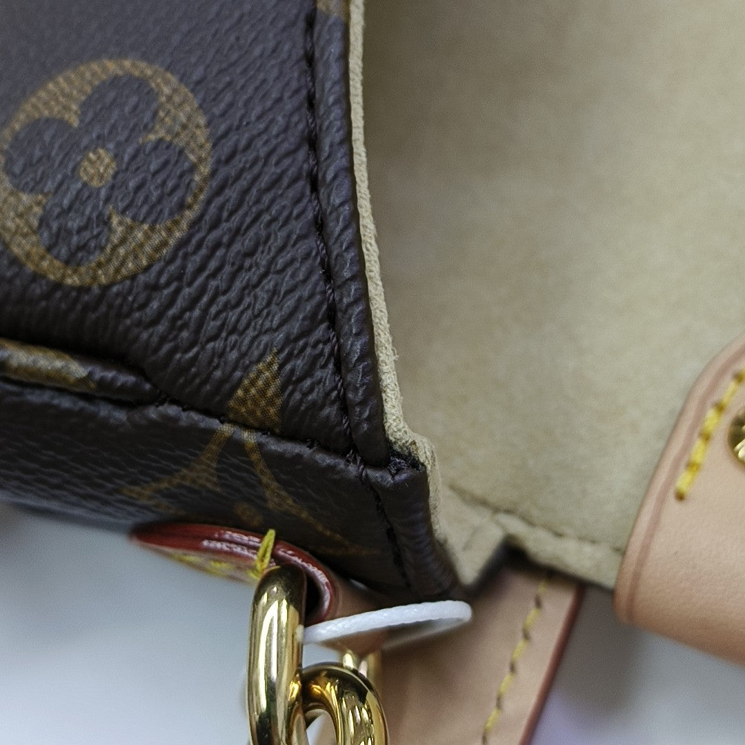 SAUMUR BB Monogram Coated Canvas Brown