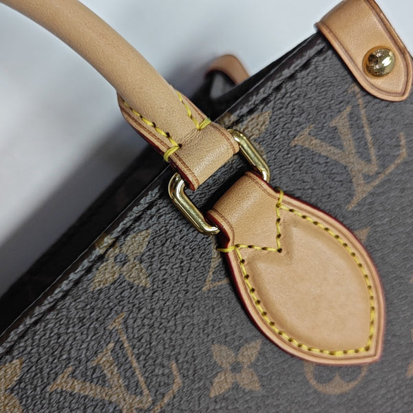 SAC PLAT BB Monogram Coated Canvas Brown