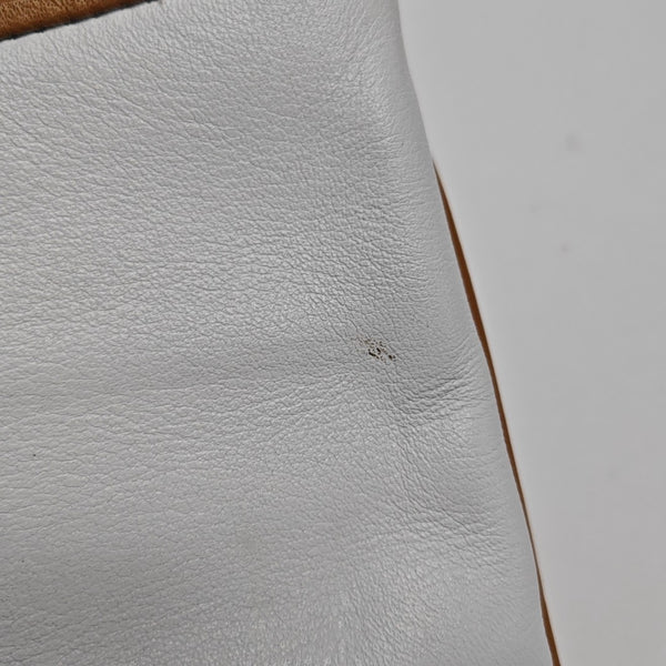 MACADAM CLUTCHES Calfskin White