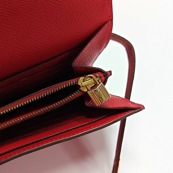Kelly 20 Epsom Red Wallet