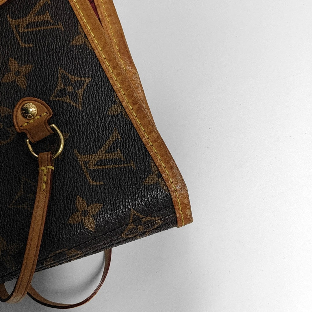 Authenticated pre-owned  NEVERFULL MM Monogram Coated Canvas Brown - Tote Bag at Looply