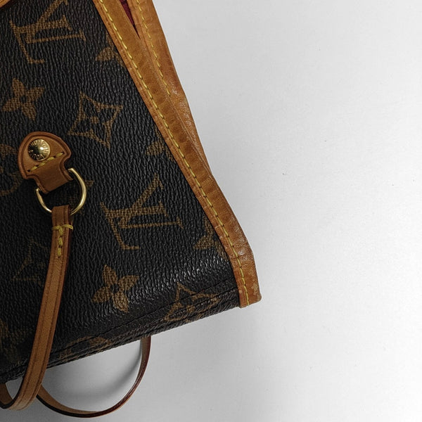 Authenticated pre-owned  NEVERFULL MM Monogram Coated Canvas Brown - Tote Bag at Looply