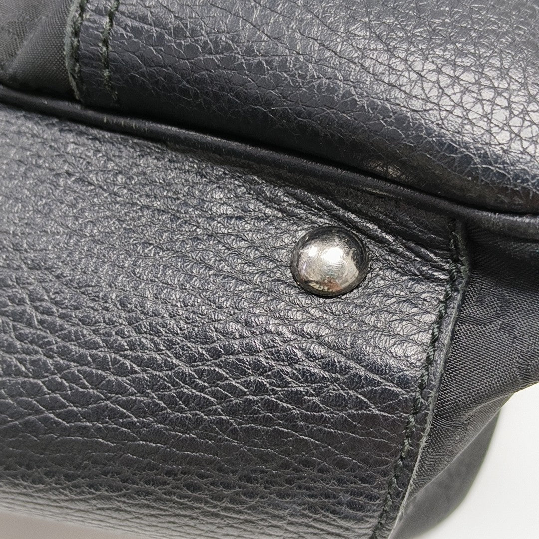 Monogram Canvas Top Handle Bag Black