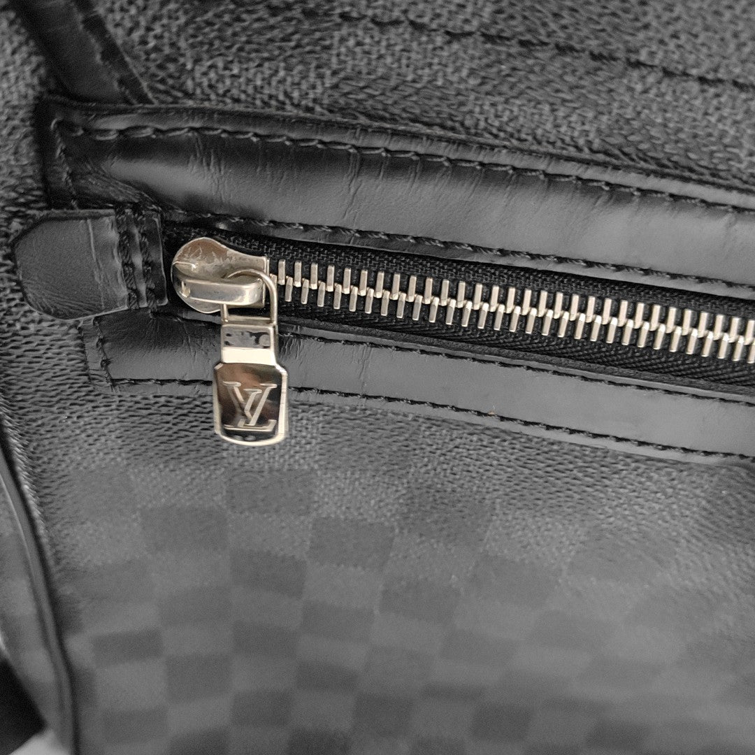 DANIEL Damier Graphite Coated Canvas Gray