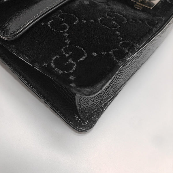 Dionysus Small Monogram Velvet Black