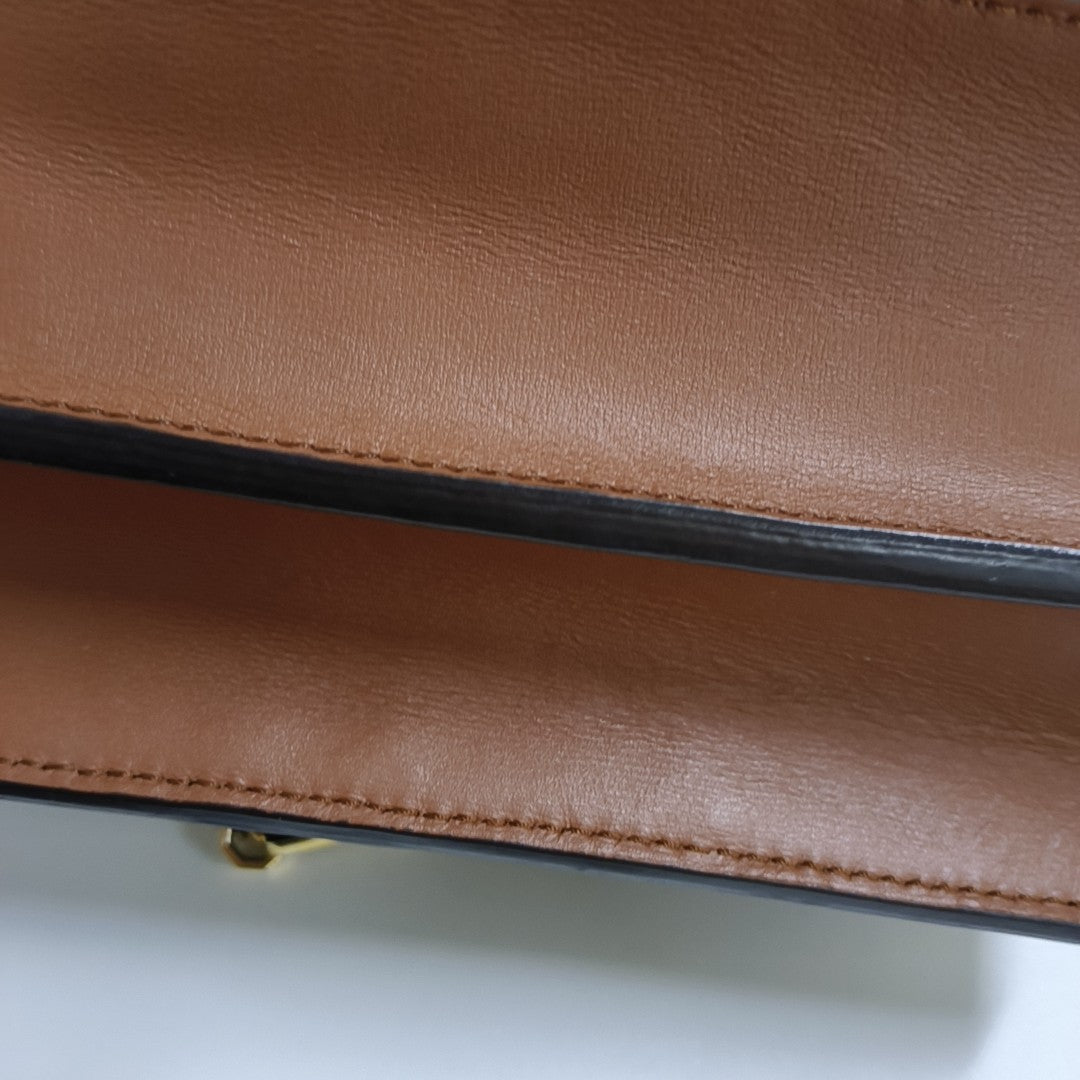 DAUPHINE MM Monogram Coated Canvas Brown