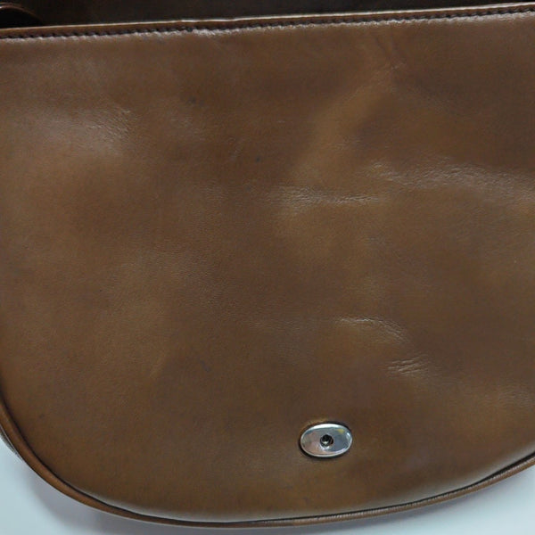 Calfskin Shoulder Bag Brown