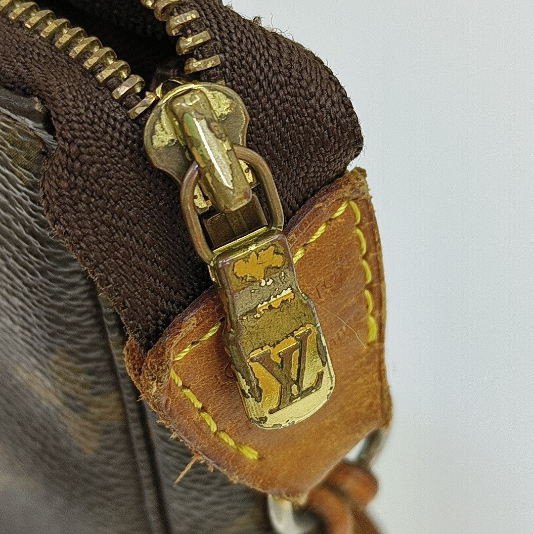 ACCESSOIRES Monogram Coated Canvas Brown
