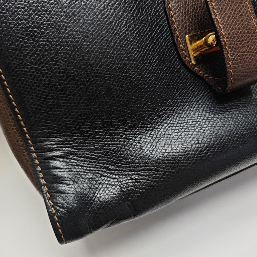 Calfskin Shoulder Bag Black