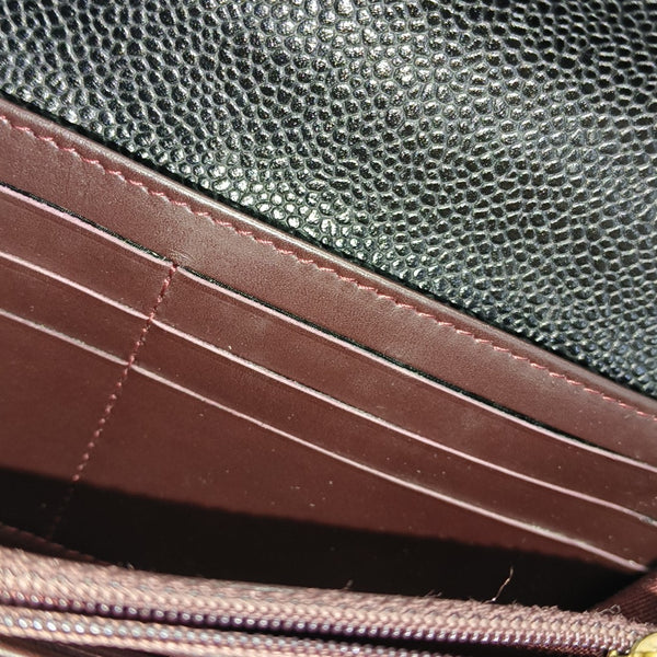 CLASSIC FLAP Quilted Grained Calfskin Black