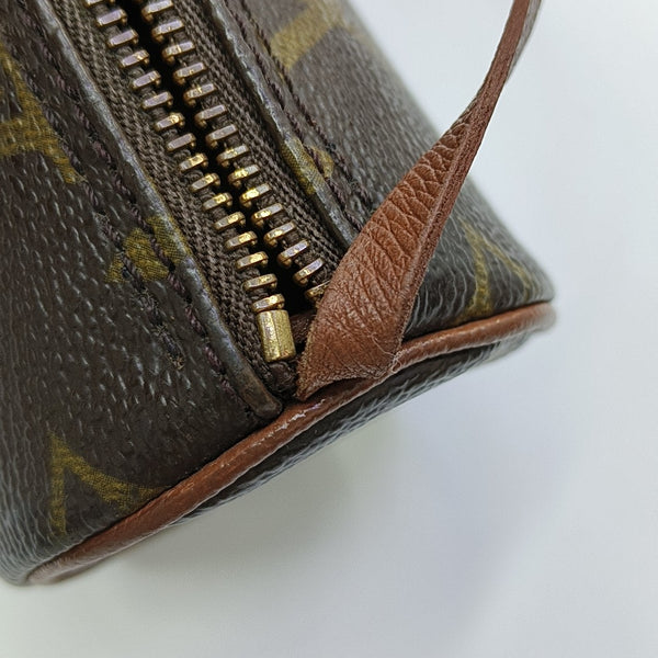 PAPILLON Mini Monogram Coated Canvas Brown