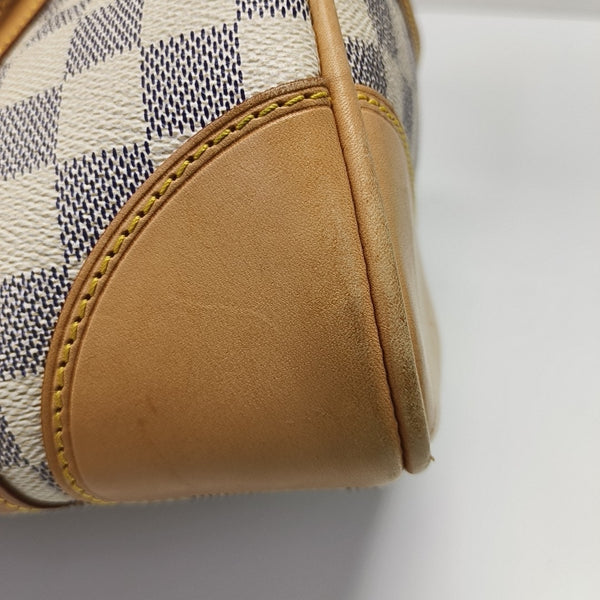 BERKELEY Damier Azur Coated Canvas White