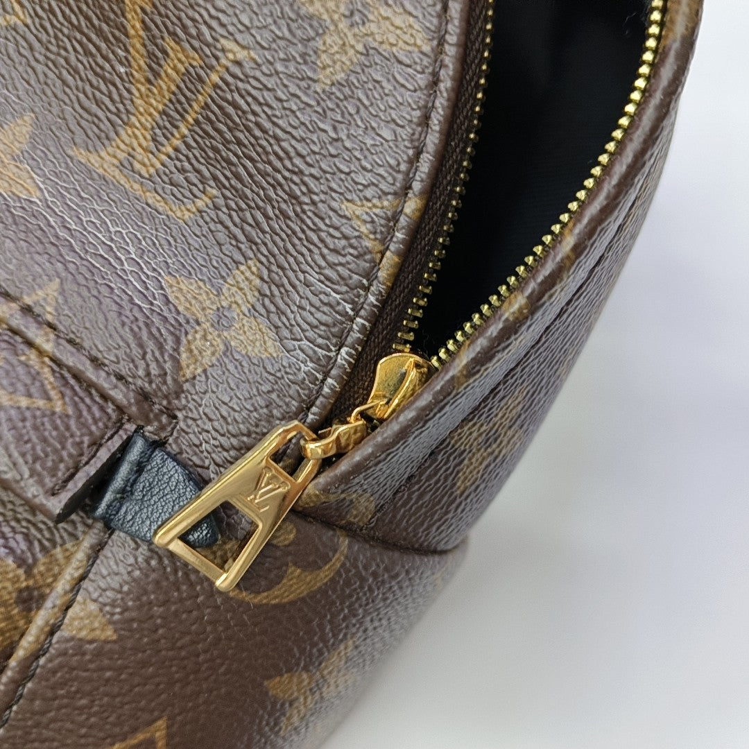 PALM SPRINGS Mini Monogram Coated Canvas Brown