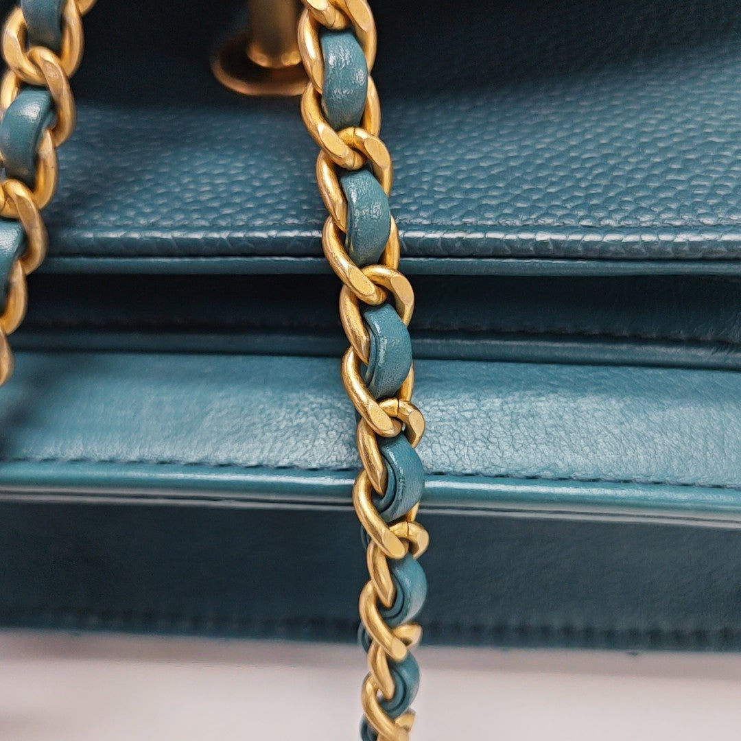 Quilted Calfskin Blue