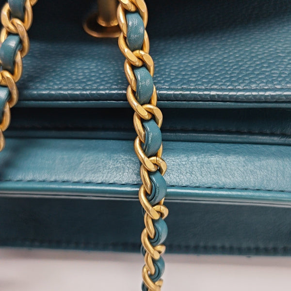 Quilted Calfskin Blue