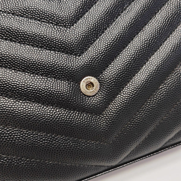 MONOGRAM Medium Chevron Calfskin Black