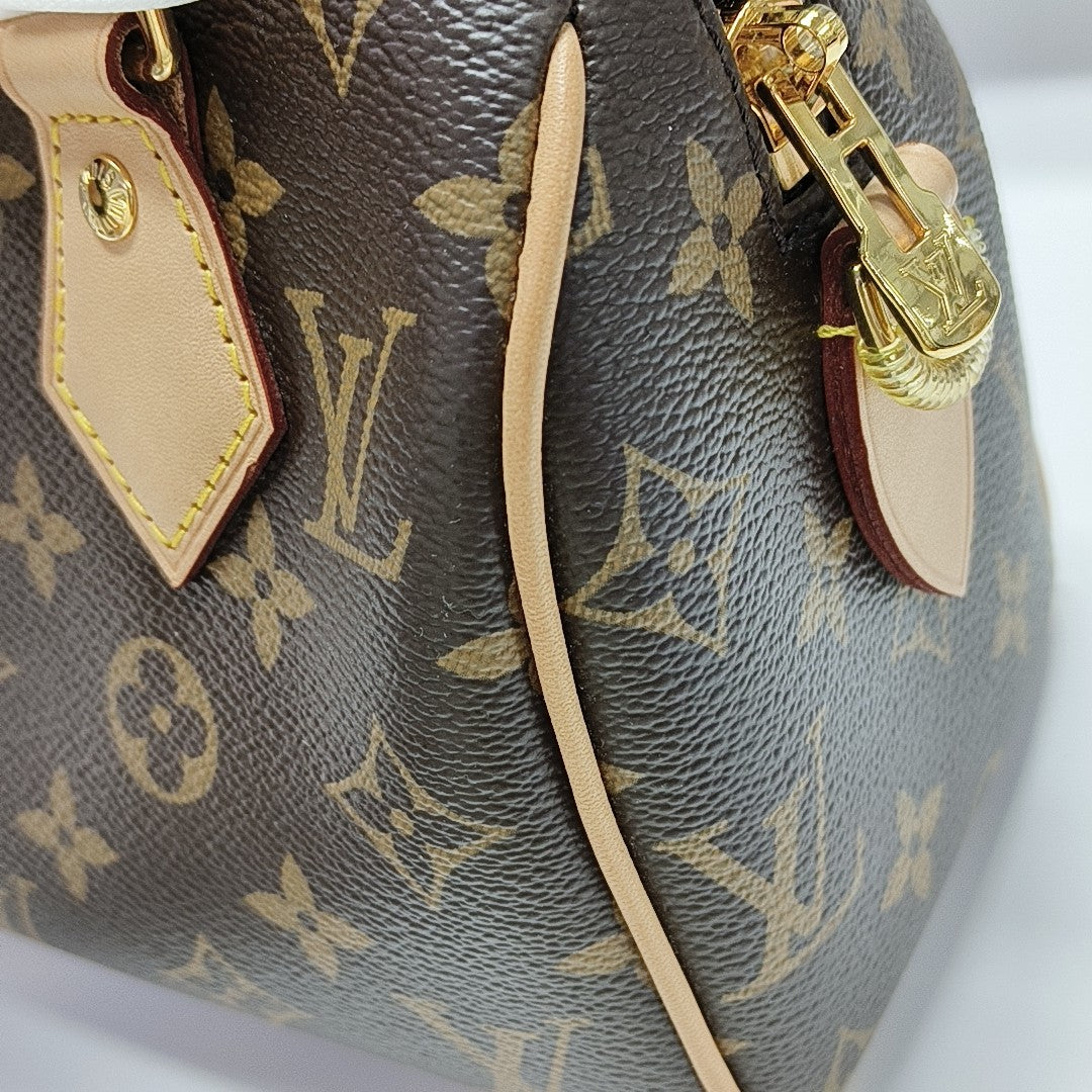 SPEEDY 20 Monogram Coated Canvas Brown