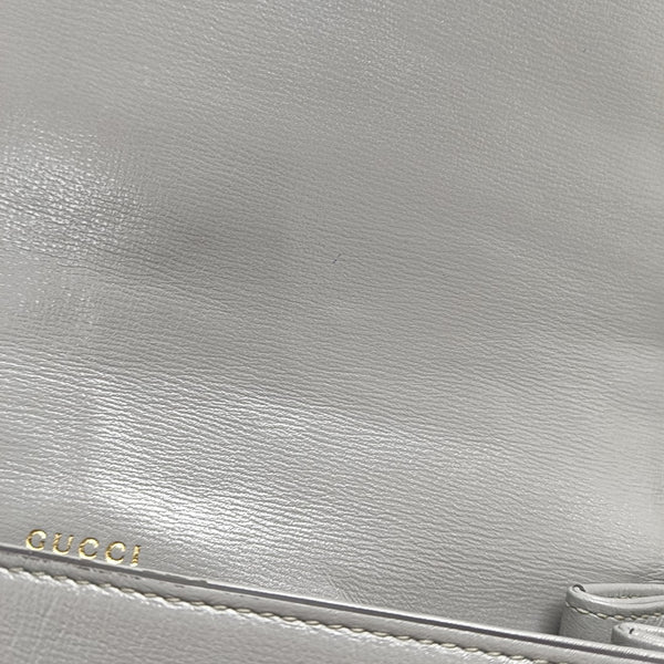 GG Ring Small Calfskin Gray