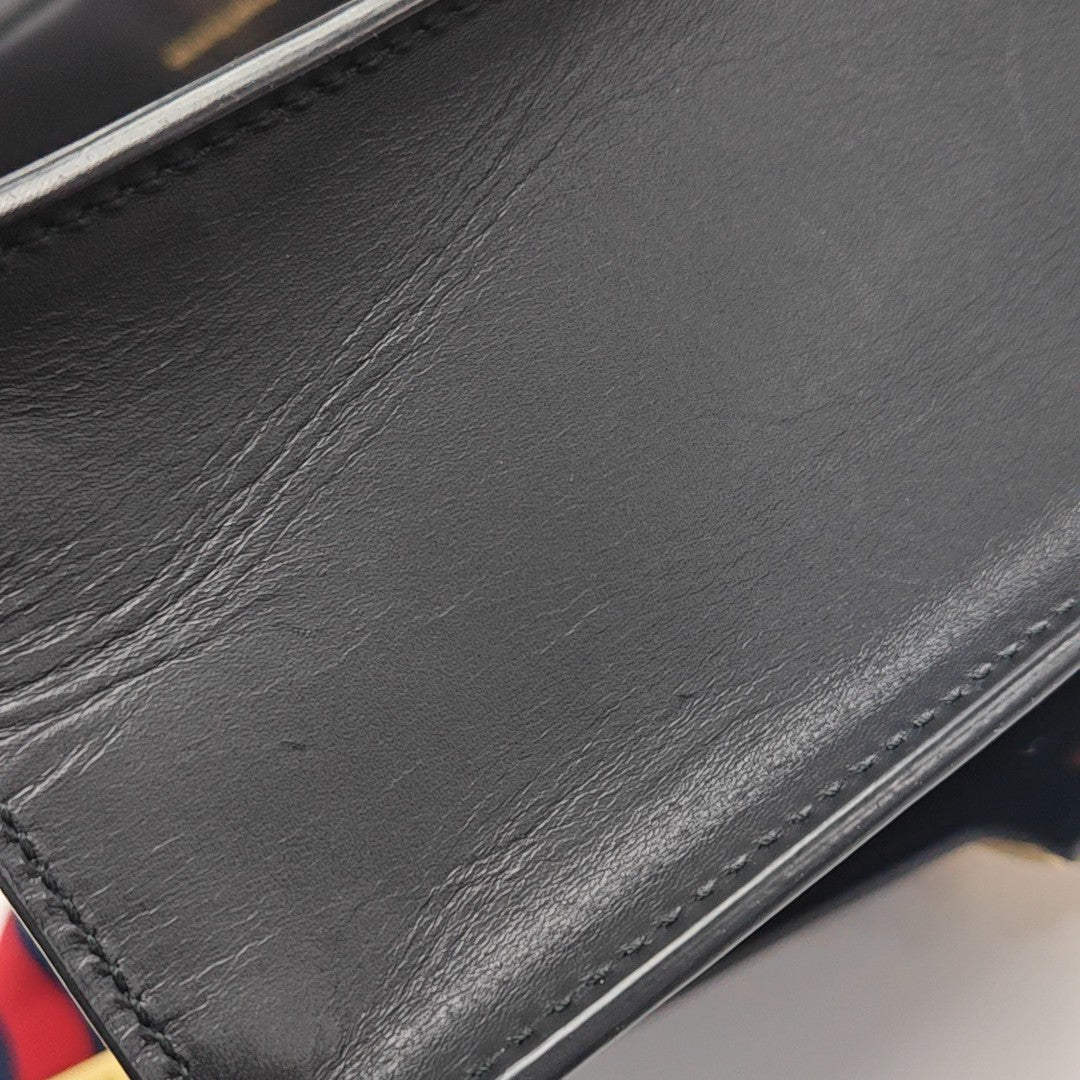 Sylvie Small Calfskin Black