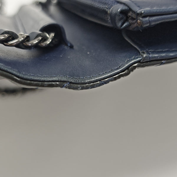 WOC Quilted Patent Leather Blue