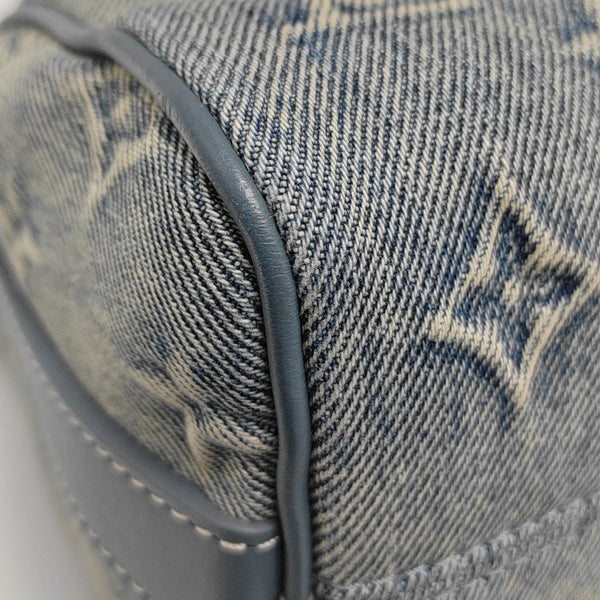 KEEPALL 25 Monogram Fabric Blue