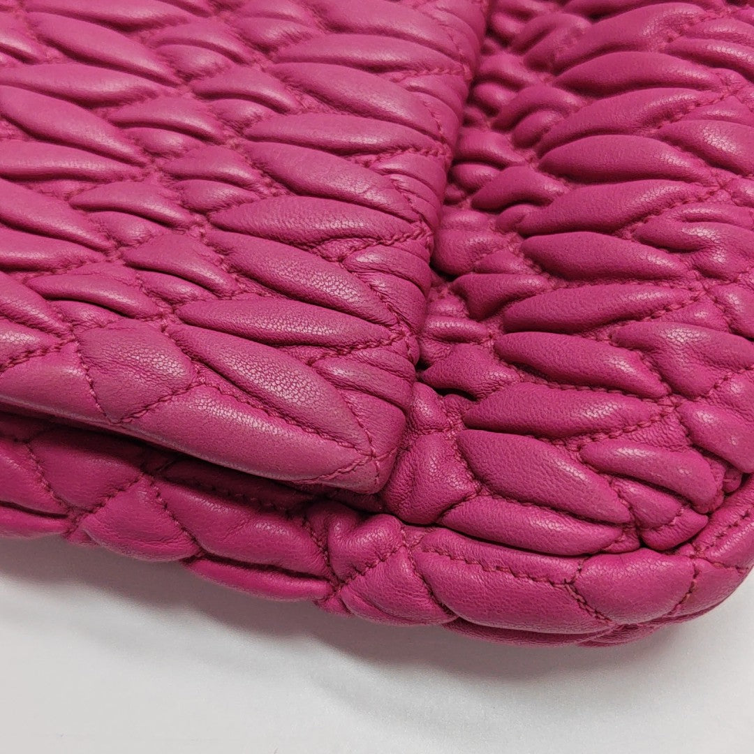 Crystal Quilted Lambskin Red